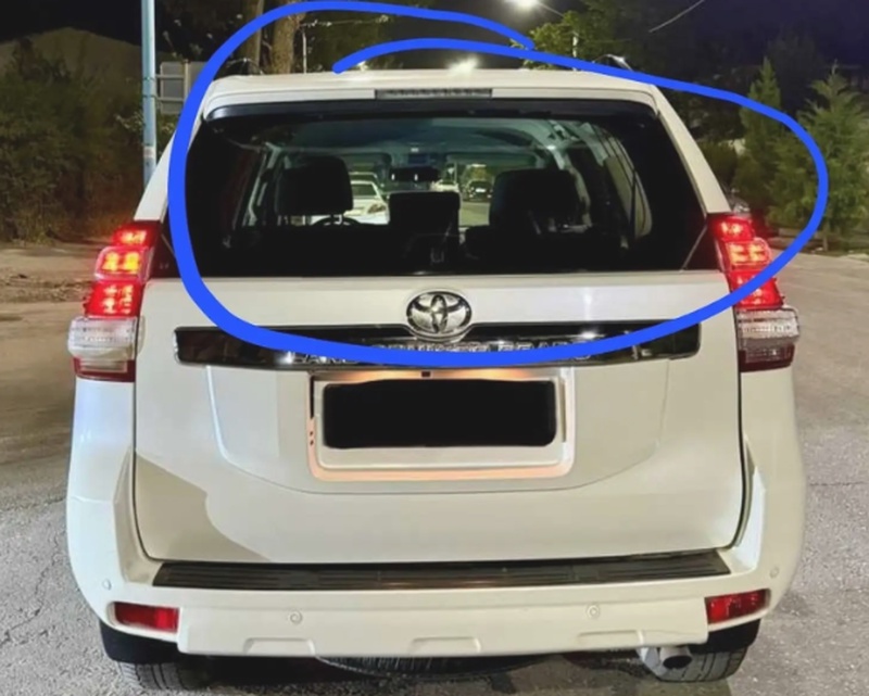 Заднее стекло от Toyota Prado FJ150